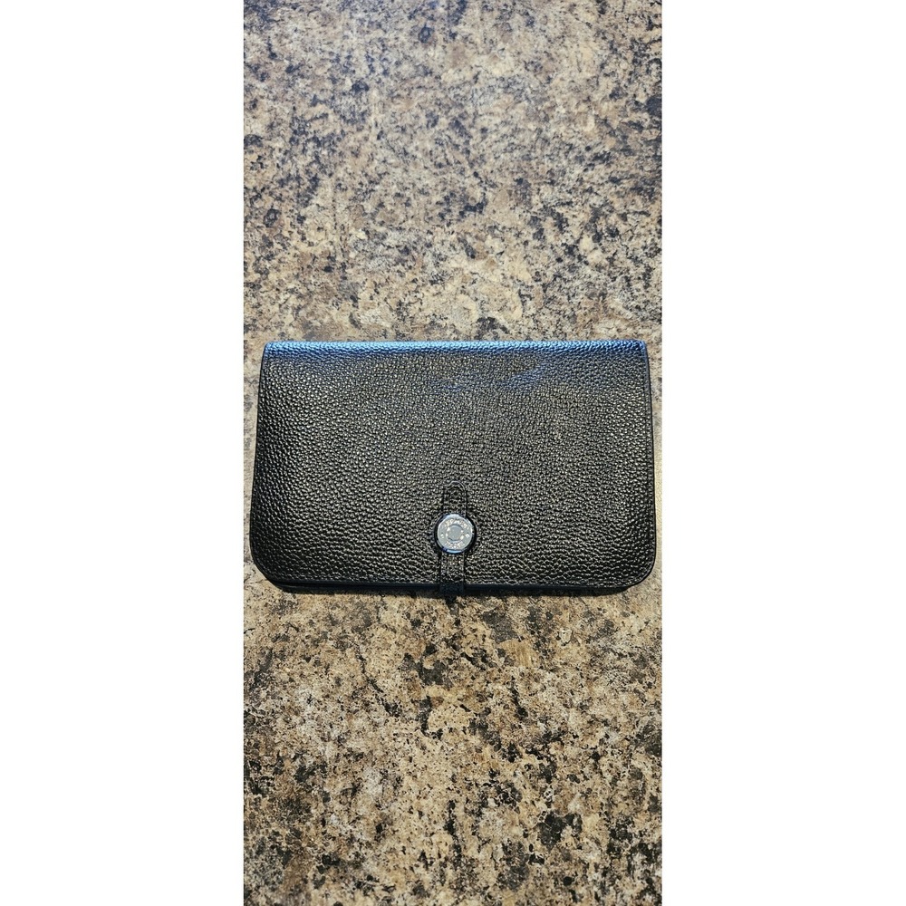 HERMES Dogon GM Duo Togo Leather Wallet with Le Porte-Monnaie